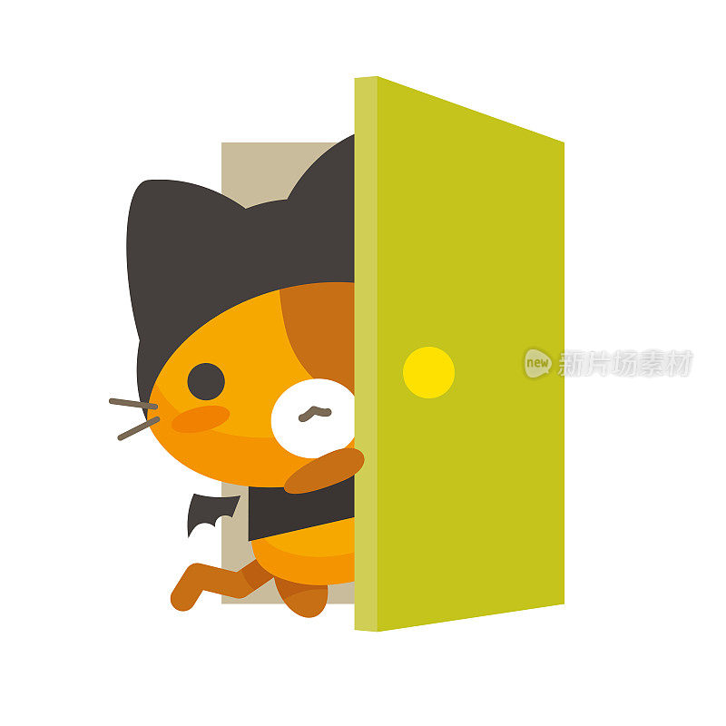 Neko Talk/cat and door